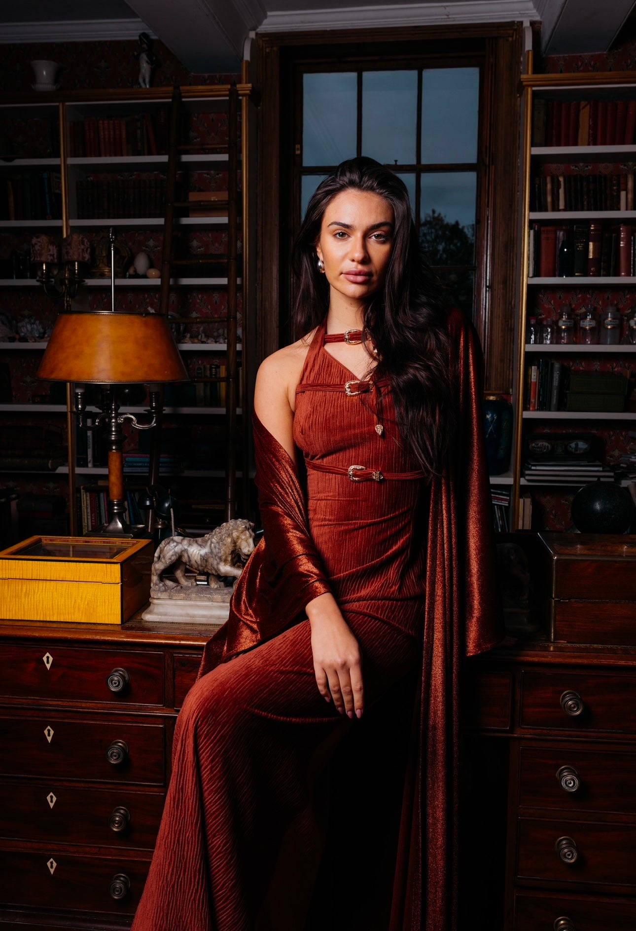 natalia - burnt orange