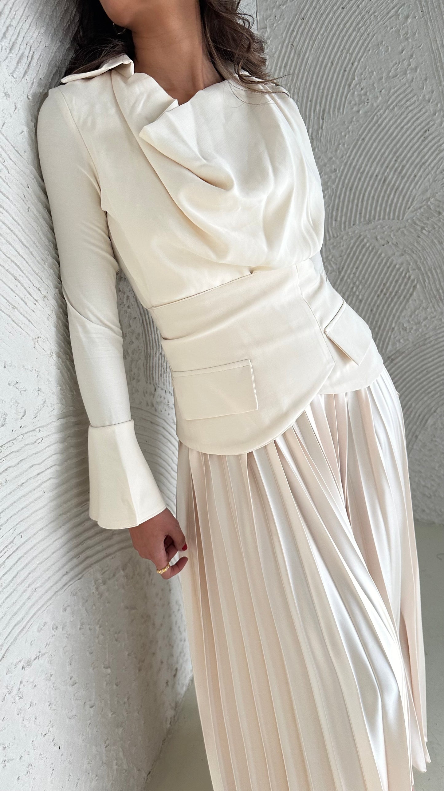 sophia pleated dress